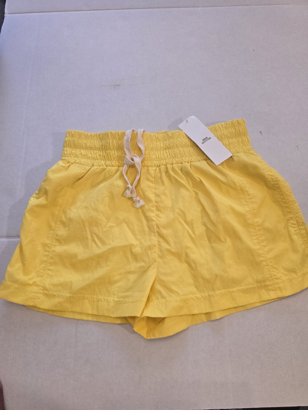Out From Under By Urban Outfitters Yellow Drawstring Shorts Size Small